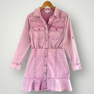 🎉5 for $45🎉 Fate jean dress mini short size S pink